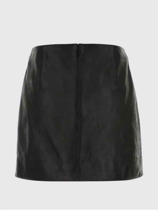 26SS 구찌 에이지드 이펙트 레더 미니 스커트 864538XNBAC 1087 Black - GUCCI