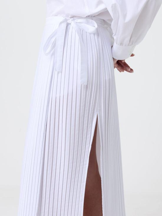 26SS 바레나 롱 스커트 GND55464162 510 White - BARENA