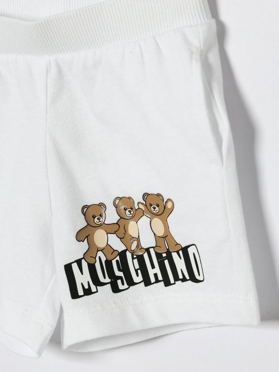 26SS [키즈] 모스키노 쇼츠/버뮤다 MUQ01ULAA17 10101 White - MOSCHINO
