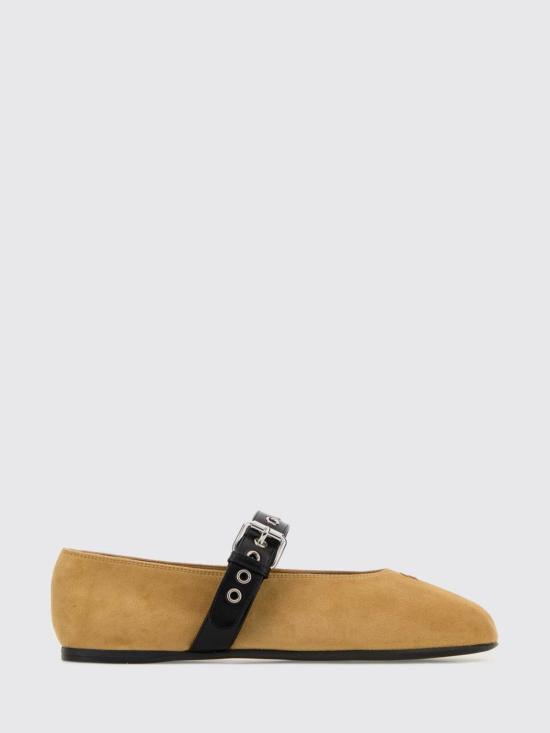 26SS 미우미우 스웨이드 발레리나 5F625EF005008 F0151 Honey