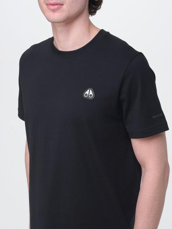 26SS 무스너클 반팔 티셔츠 M15MT777 292 Black - MOOSE KNUCKLES