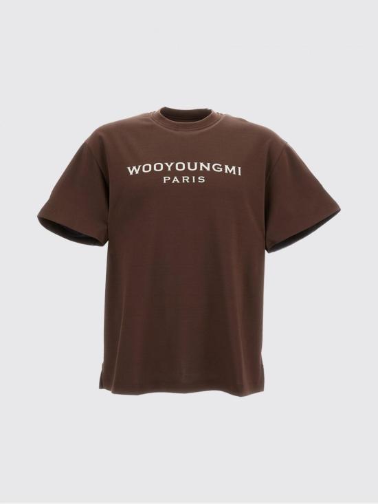 26SS 우영미 반팔 티셔츠 W261TS02 703D Brown - WOOYOUNGMI