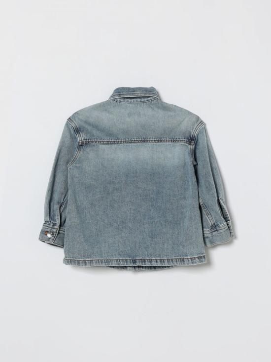 26SS [키즈] 모스키노 셔츠 HUC01VL0E44 40511 Blue - MOSCHINO