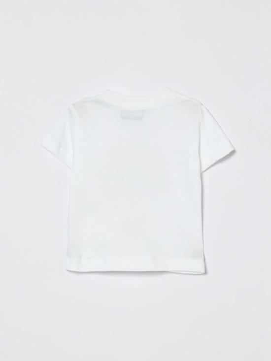 26SS [키즈] 모스키노 티셔츠 MUM04KLAA17 10101 White - MOSCHINO