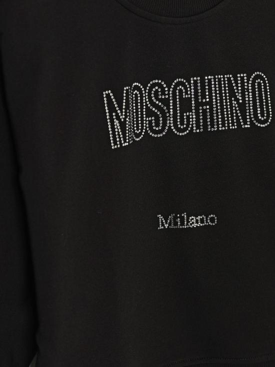 26SS [키즈] 모스키노 티셔츠 HDF06PLDA25 60100 Black - MOSCHINO