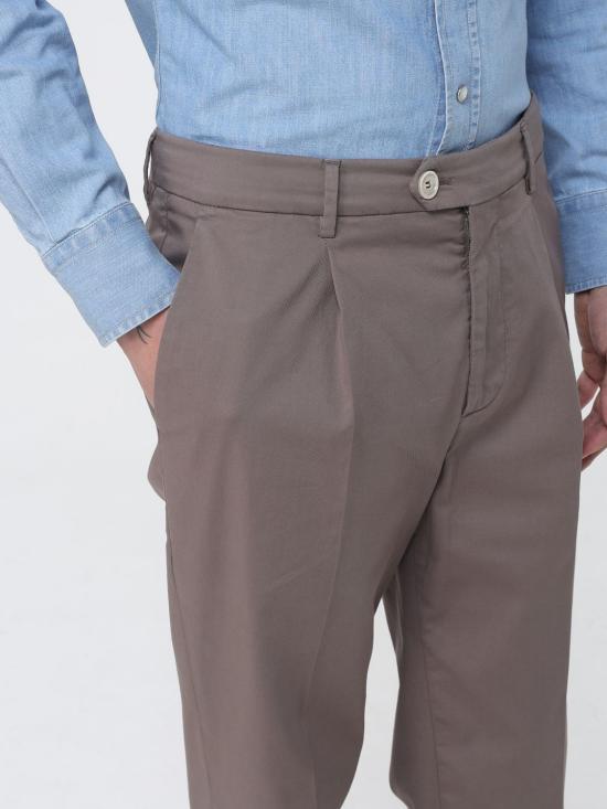 26SS 브루넬로 쿠치넬리 스트레이트 팬츠 M289LE1450 C6046 Brown - BRUNELLO CUCINELLI