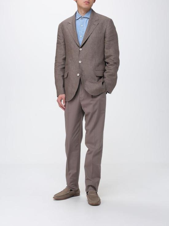 26SS 브루넬로 쿠치넬리 스트레이트 팬츠 M289LE1450 C6046 Brown - BRUNELLO CUCINELLI