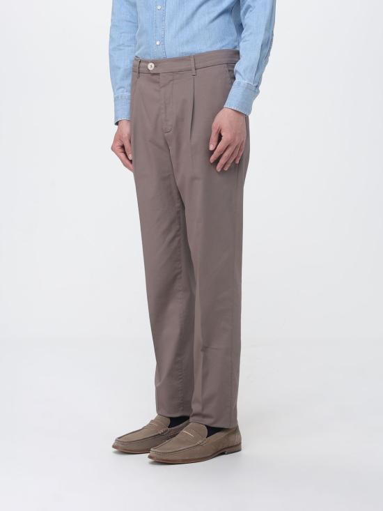 26SS 브루넬로 쿠치넬리 스트레이트 팬츠 M289LE1450 C6046 Brown - BRUNELLO CUCINELLI