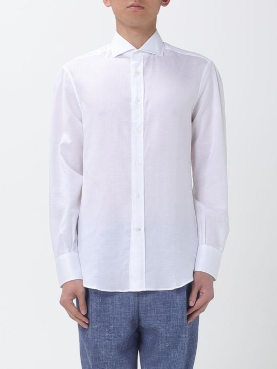 26SS 브루넬로 쿠치넬리 긴팔 셔츠 MA6970028 C001 White