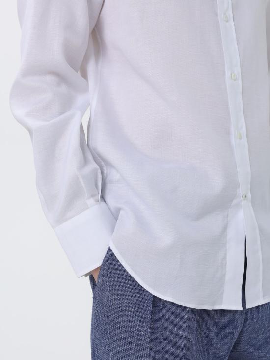 26SS 브루넬로 쿠치넬리 긴팔 셔츠 MA6970028 C001 White - BRUNELLO CUCINELLI