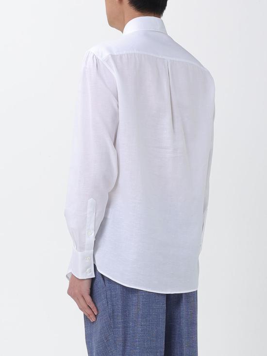 26SS 브루넬로 쿠치넬리 긴팔 셔츠 MA6970028 C001 White - BRUNELLO CUCINELLI