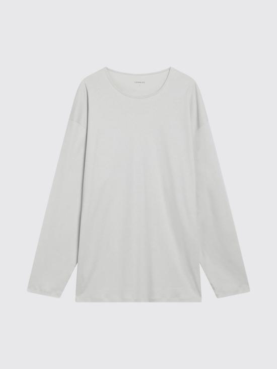 26SS 르메르 면실크 긴팔 티셔츠 TS0019LJ1055 BG282 Grey - LEMAIRE