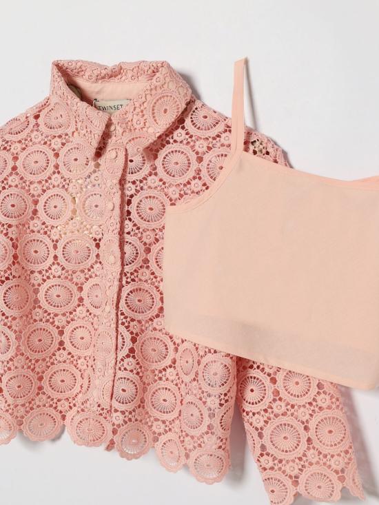 26SS [키즈] 트윈셋 셔츠 261GJ2Q25 10021 Pink - TWINSET