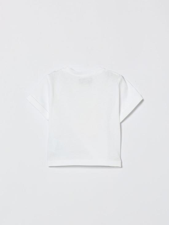 26SS [키즈] 모스키노 티셔츠 MDM03TLAA02 10101 White - MOSCHINO