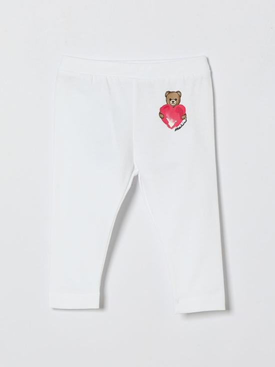 26SS [키즈] 모스키노 트레이닝/조거 팬츠 MIP032LBA00 10101 White