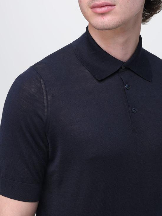 26SS 브루넬로 쿠치넬리 폴로 티셔츠 MNB805405 C2425 Navy - BRUNELLO CUCINELLI
