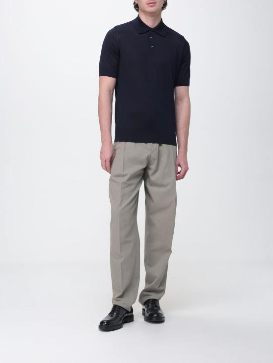 26SS 브루넬로 쿠치넬리 폴로 티셔츠 MNB805405 C2425 Navy - BRUNELLO CUCINELLI