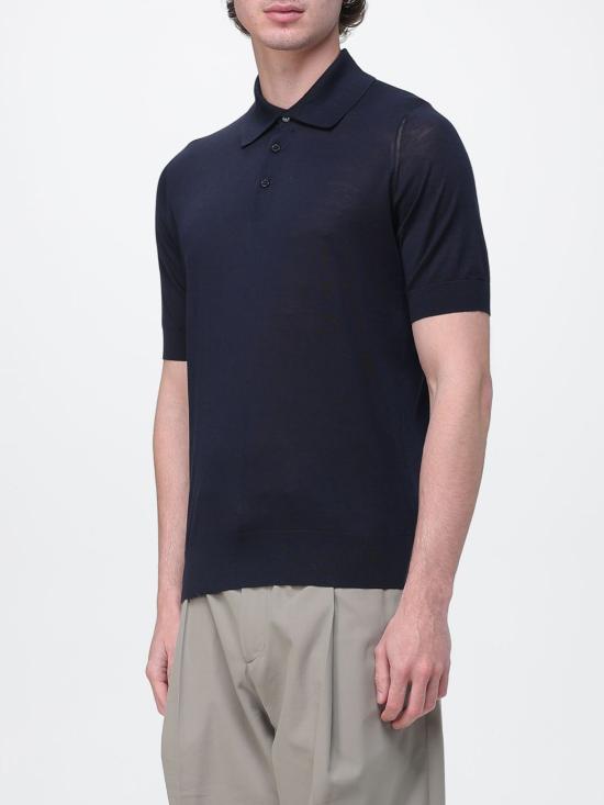 26SS 브루넬로 쿠치넬리 폴로 티셔츠 MNB805405 C2425 Navy - BRUNELLO CUCINELLI