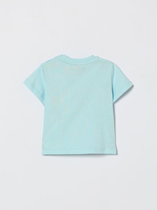 26SS [키즈] 모스키노 티셔츠 MUM04QLAA24 40304 Sky Blue - MOSCHINO