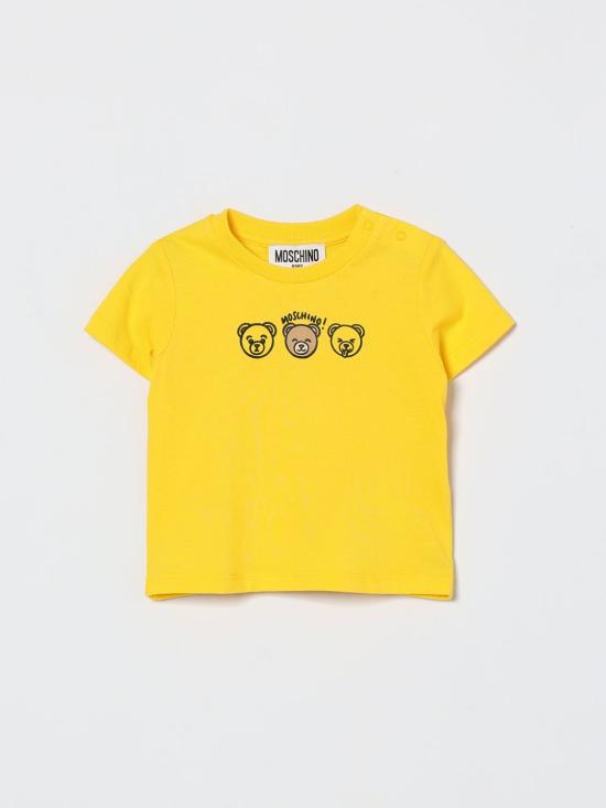 26SS [키즈] 모스키노 티셔츠 MUM04OLAA24 50577 Yellow