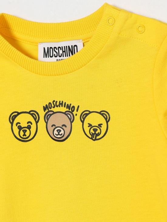 26SS [키즈] 모스키노 티셔츠 MUM04OLAA24 50577 Yellow - MOSCHINO