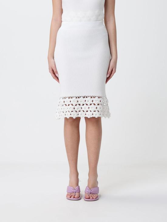 26SS 가니 미디 스커트 A1090204 135 White