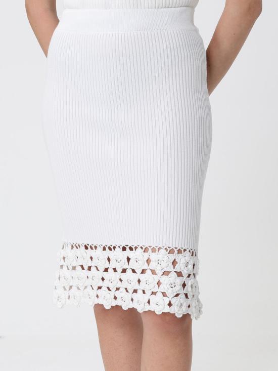 26SS 가니 미디 스커트 A1090204 135 White - GANNI