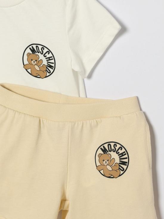 26SS [키즈] 모스키노 오버롤 M6G00MLAA03 84313 White - MOSCHINO