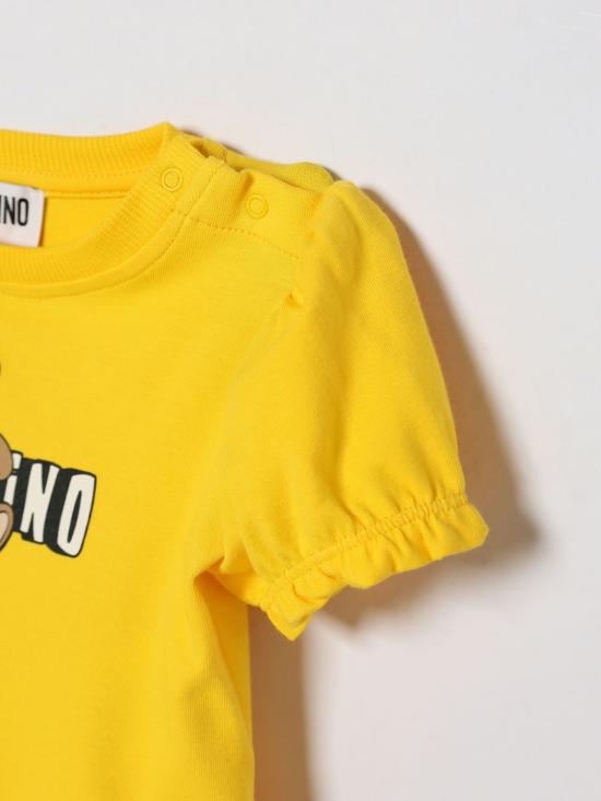 26SS [키즈] 모스키노 점프수트 MAV0C7LBA00 50577 Yellow - MOSCHINO