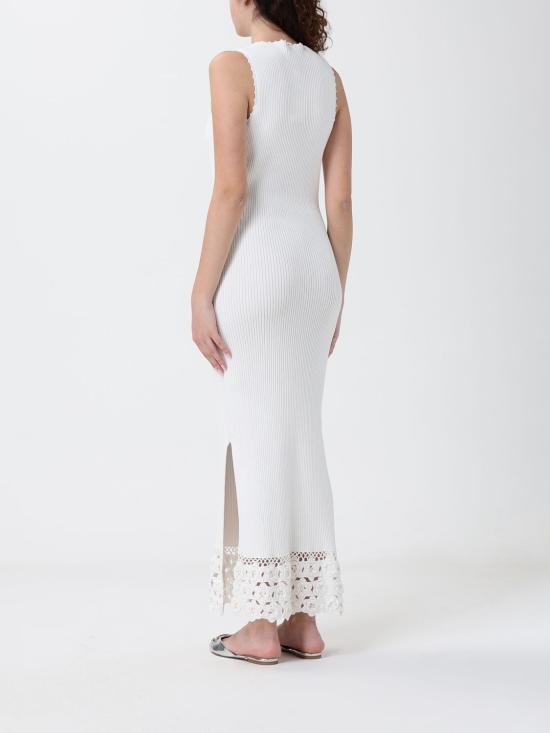 26SS 가니 롱 원피스 A1030474 135 White - GANNI