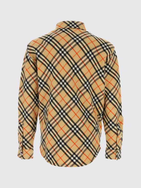 26SS 버버리 체크 울 셔츠 샌드 8091908 Sand - BURBERRY