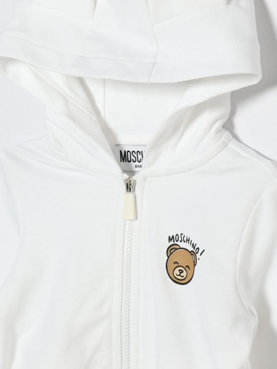 26SS [키즈] 모스키노 풀오버 MUF067LCA19 10101 White - MOSCHINO