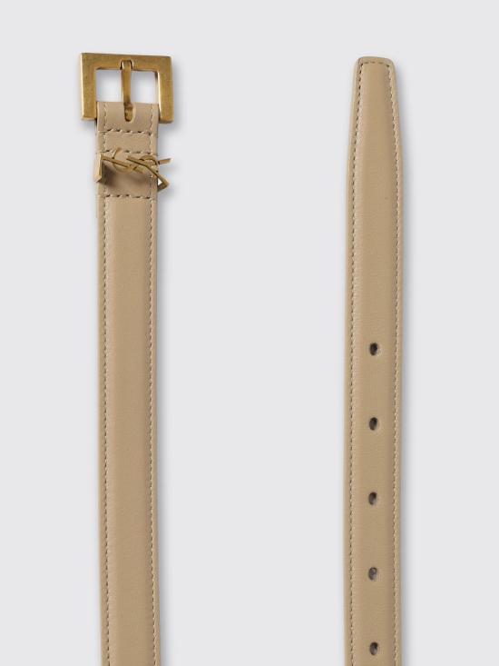 26SS 생로랑 카산드라 씬 스퀘어 버클 벨트 554465BOO0W 2721 Beige - SAINT LAURENT