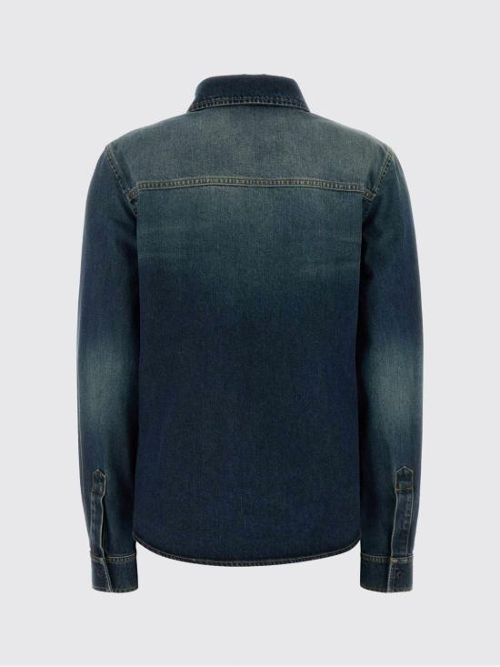 26SS 구찌 자수 코튼 데님 셔츠 864711XDDFW 4011 Blue - GUCCI