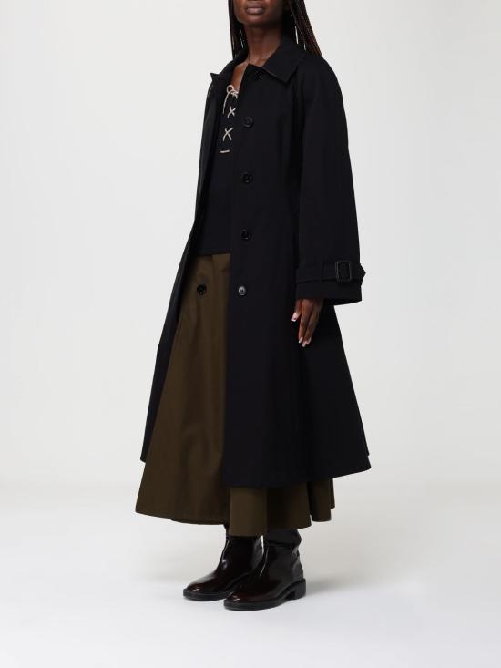 26SS 버버리 롱 개버딘 엘링엄 핏 카 코트 8118722 Black - BURBERRY