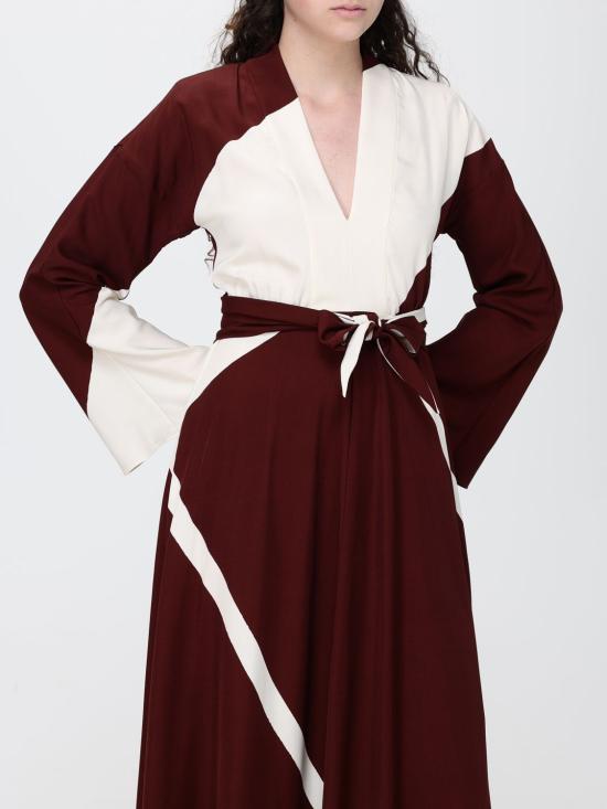 26SS 알베르타 페레티 롱 원피스 04710151 1074 Burgundy - ALBERTA FERRETTI