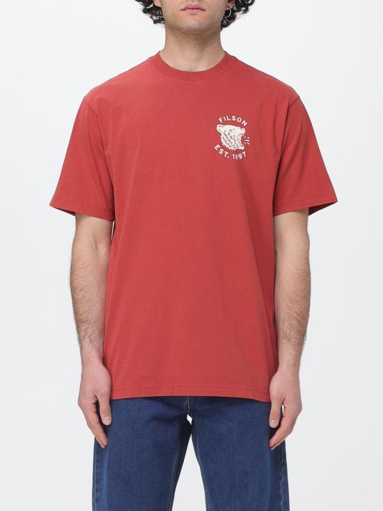 26SS 필슨 반팔 티셔츠 FMTEE0140K0260 639 Brick Red