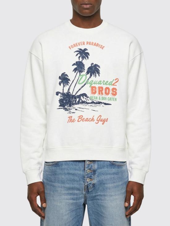 26SS 디스퀘어드2 긴팔 티셔츠 S74GU0948D25028 100 White