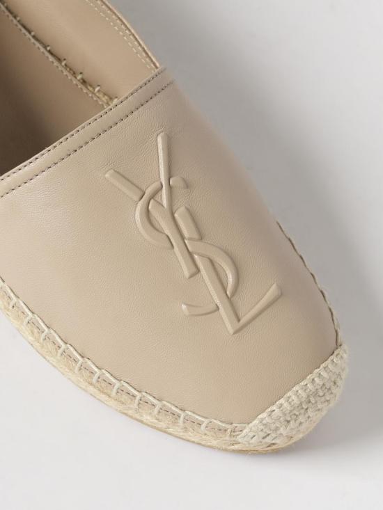 26SS 생로랑 램스킨 모노그램 에스파드리유 458573AAALP 9908 Pink - SAINT LAURENT