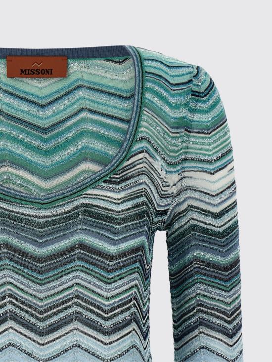 26SS 미소니 숏 원피스 DS26SG23BK01H9 SMSN4 Green - MISSONI