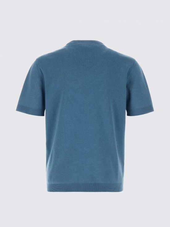 26SS 구찌 자수 실크 코튼 티셔츠 853379XKFDL 4082 Blue - GUCCI