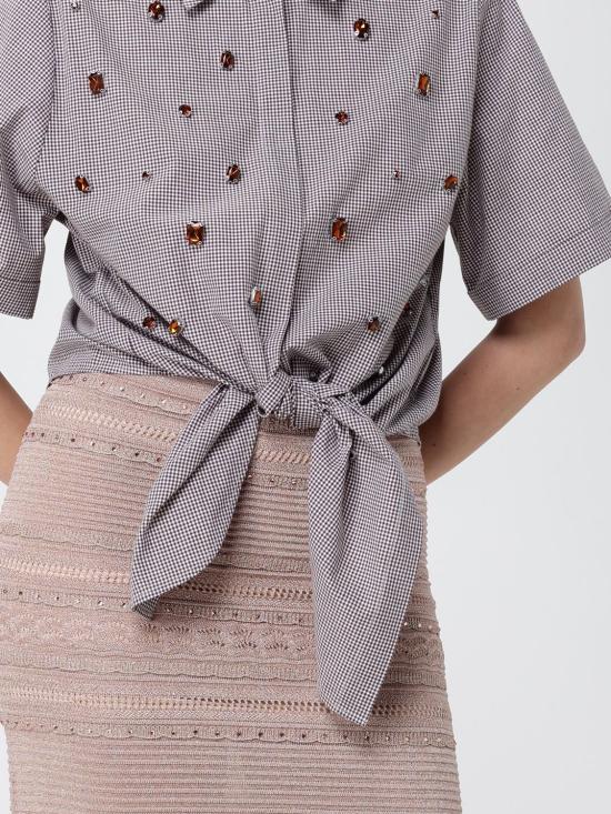 26SS 리우조 셔츠 CA6248T527A P9588 Brown - LIU JO