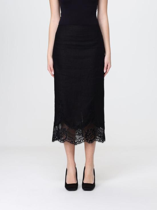 26SS 트윈셋 롱 스커트 261TT2185 00006 Black