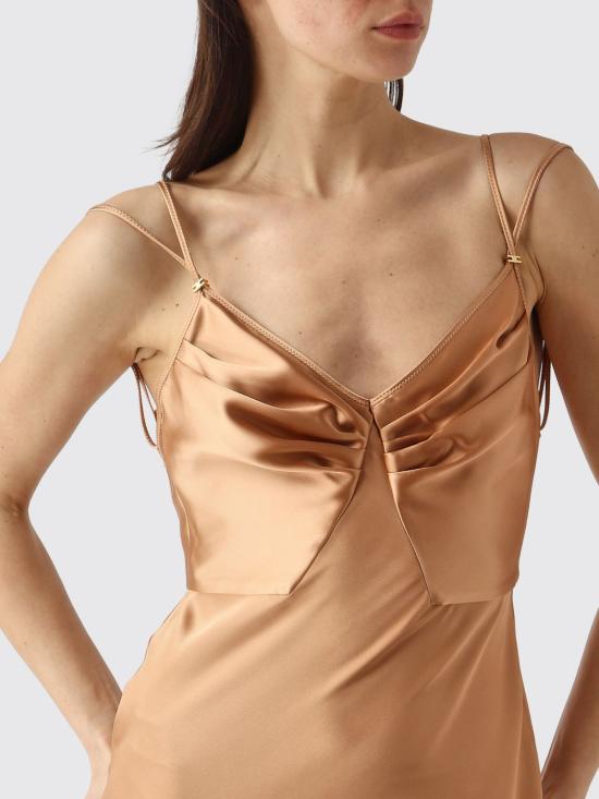 26SS 엘리자베타프랜치 롱 원피스 ABR3362E2 EV8 Beige - ELISABETTA FRANCHI