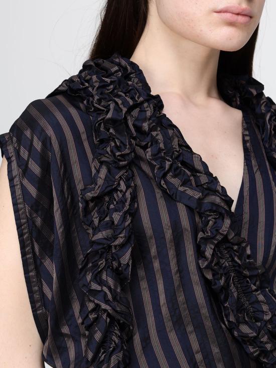 26SS 드리스 반 노튼 블라우스 2611307203276 509 Blue - DRIES VAN NOTEN