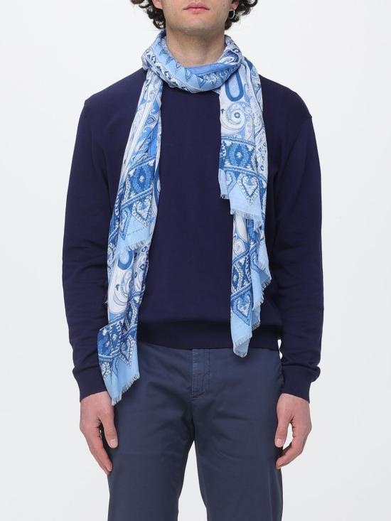 26SS 에트로 머플러/스카프 MATA0038AKG93 S9880 Gnawed Blue - ETRO