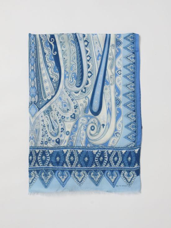 26SS 에트로 머플러/스카프 MATA0038AKG93 S9880 Gnawed Blue