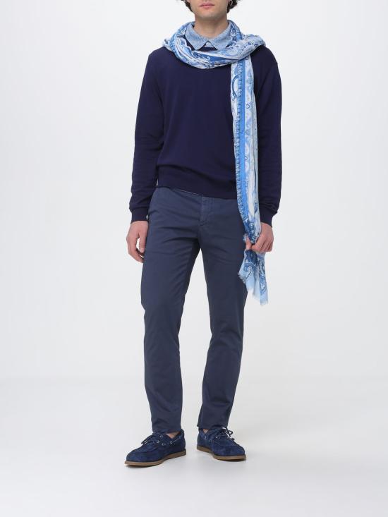 26SS 에트로 폴로 티셔츠 MRKF0004AKH81 B6214 Gnawed Blue - ETRO