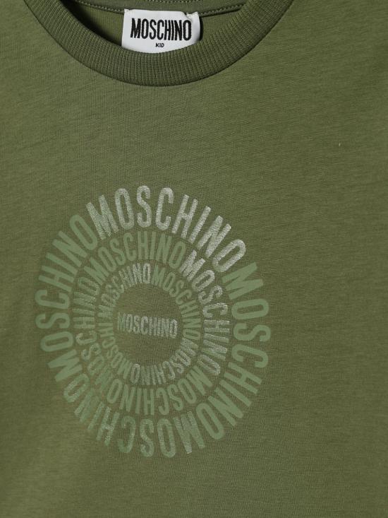 26SS [키즈] 모스키노 티셔츠 HXM058LAA02 30037 Olive - MOSCHINO