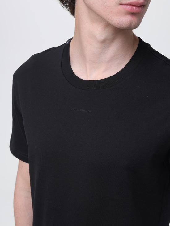 26SS 돌체앤가바나 반팔 티셔츠 G8RN8TG7P0O N0000 Black - DOLCE & GABBANA